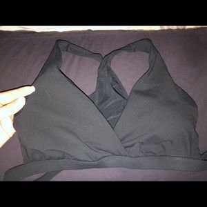 Black fabletics sport bra/lounge